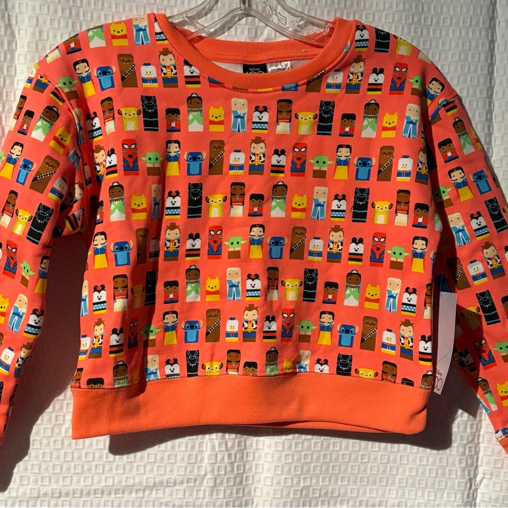 Disney 100 Character Sweatshirt Size 3 NWT